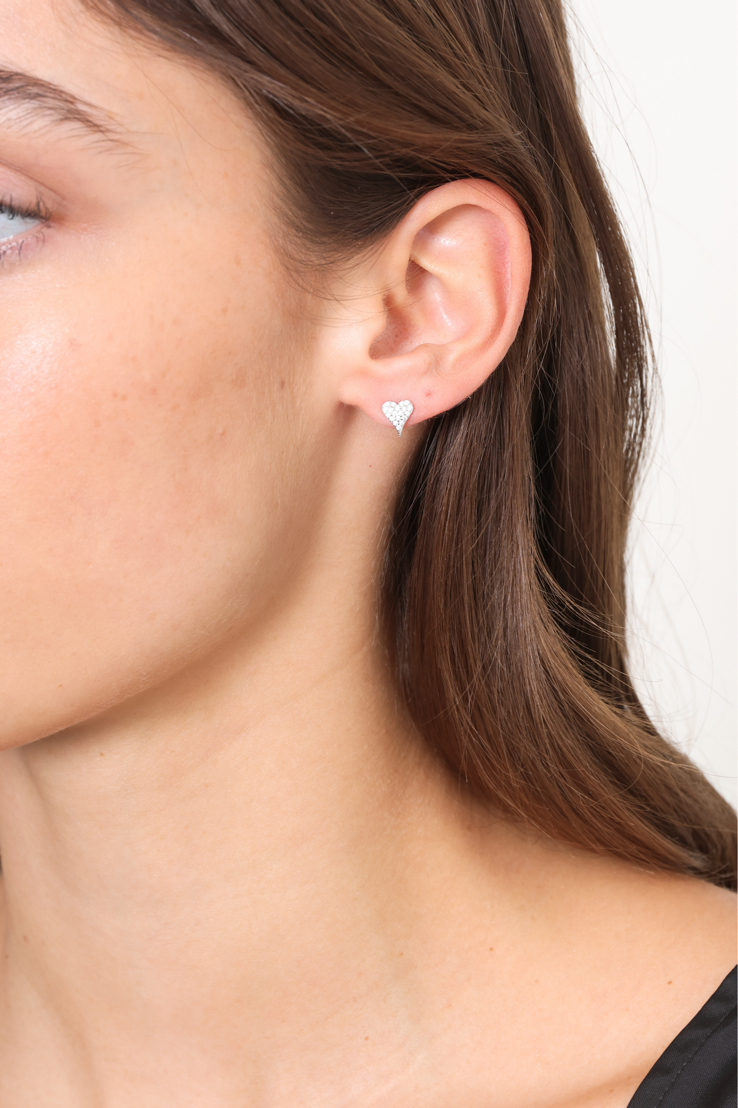 Athena Cz Heart Stud