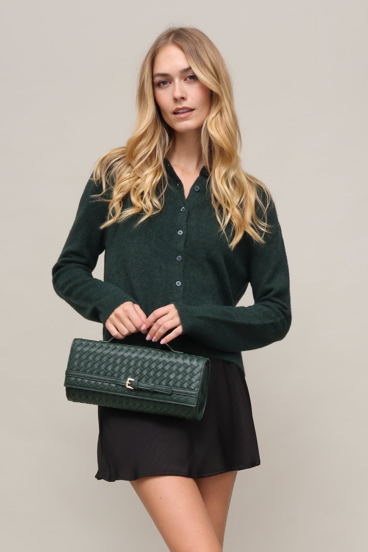 Emerson Woven Clutch
