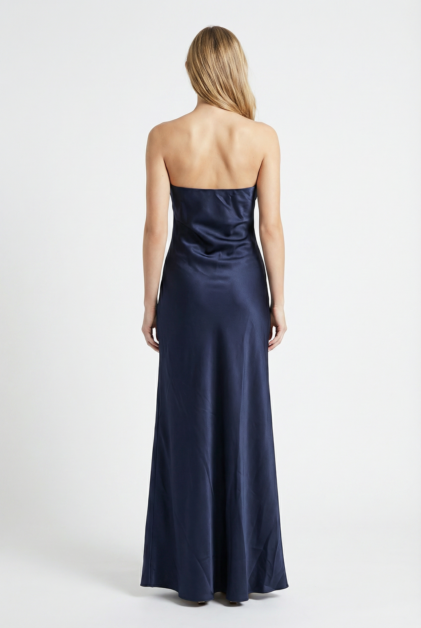 Landon Strapless Satin Dress