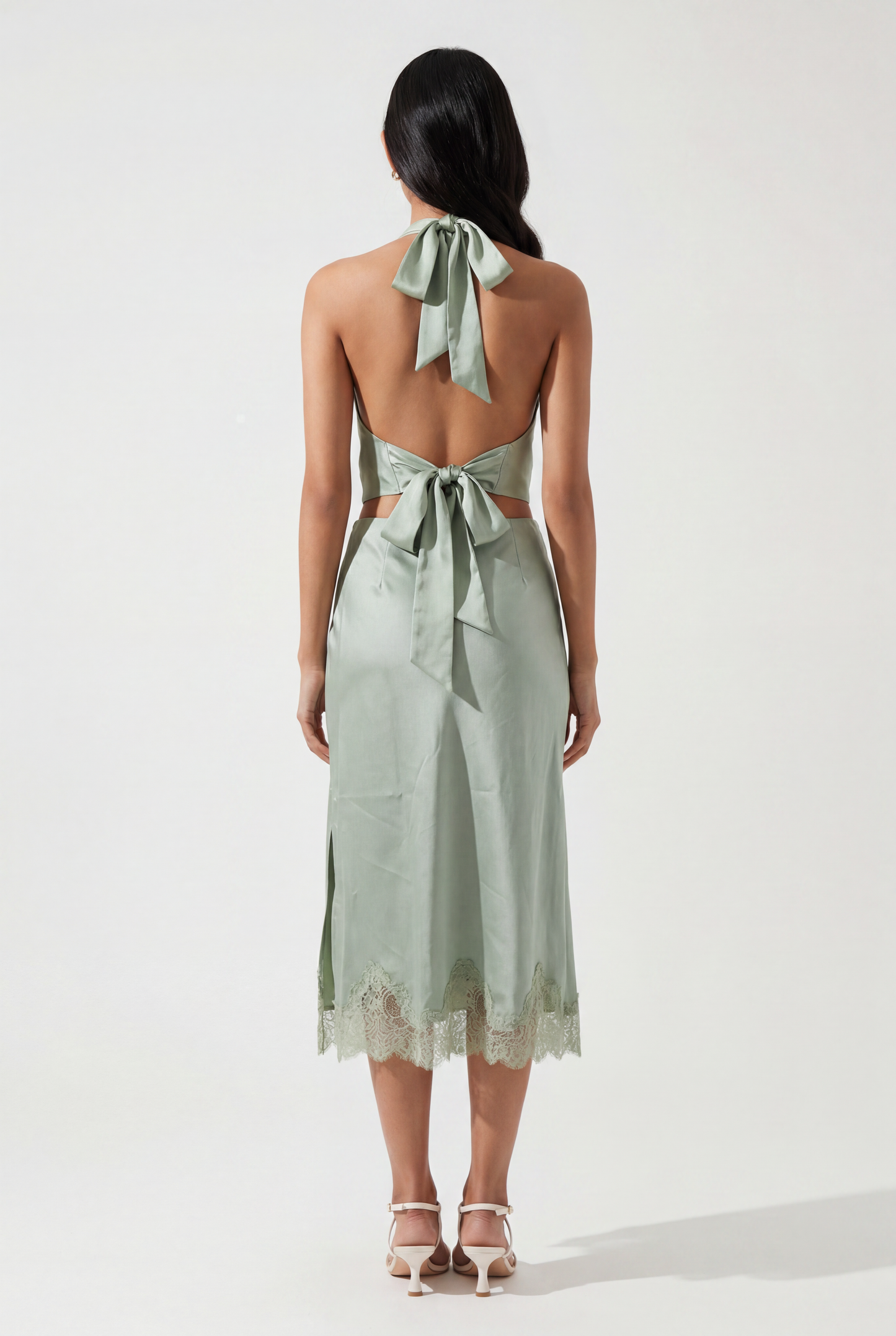 Luna Lace Trim Slip Skirt