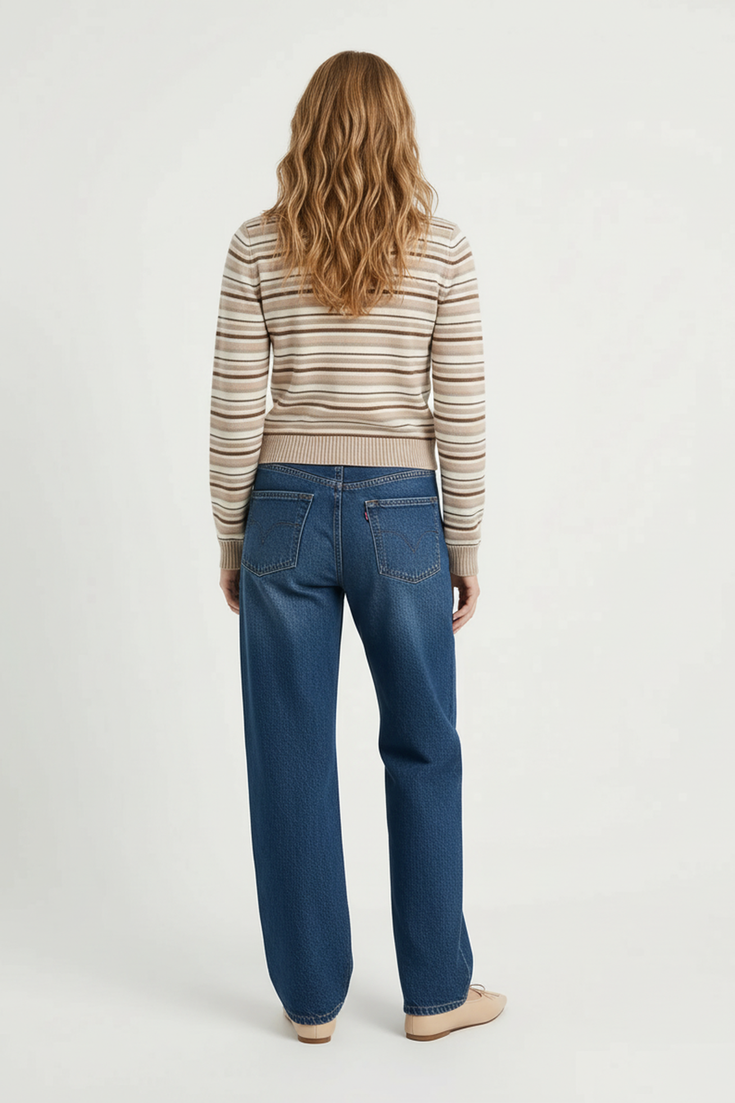 Meli Striped Crew Neck Sweater