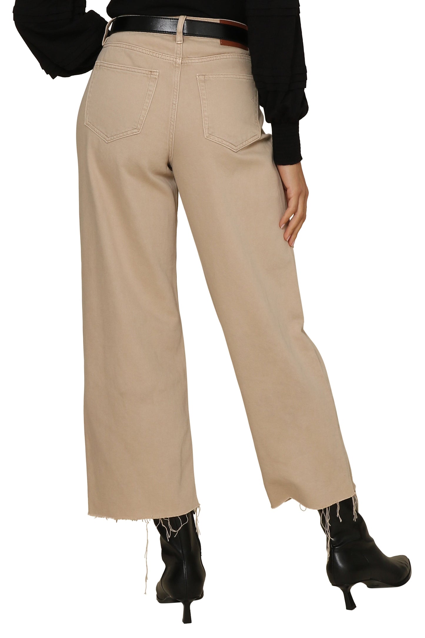 Nori Khaki Cropped Wide Leg