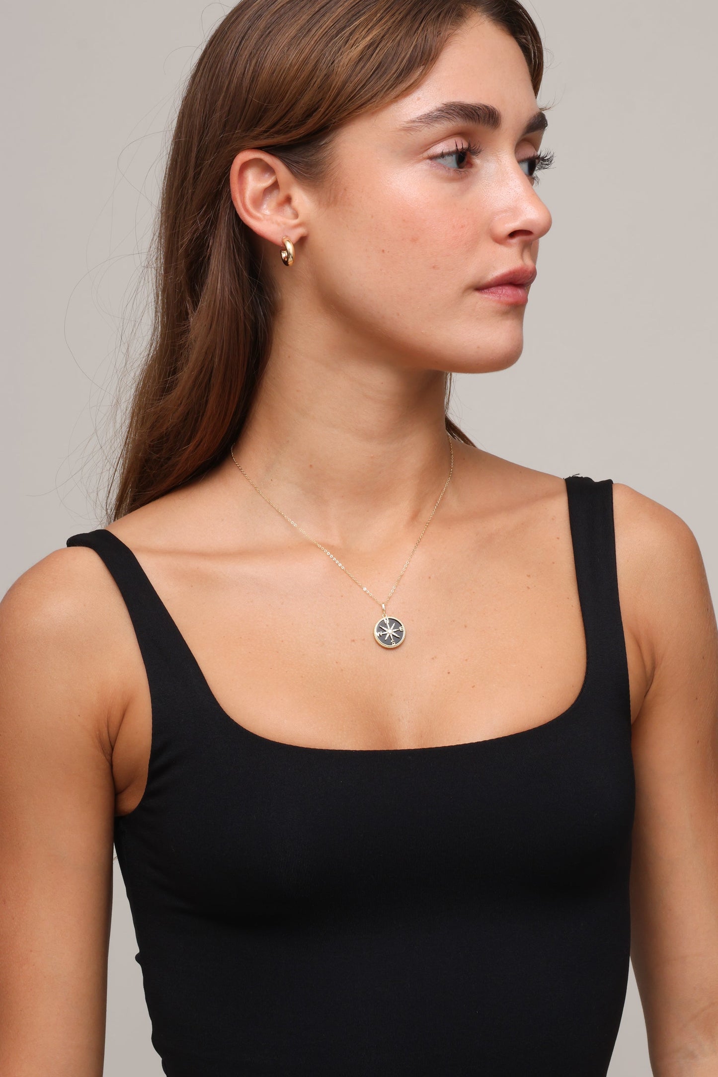 Raif Compass Necklace