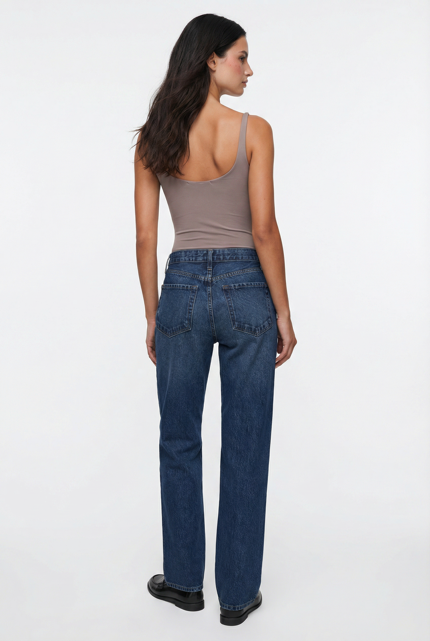 Relaxed Waist Straight Leg