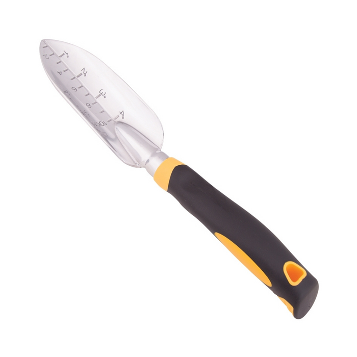 Aluminum Transplanting Trowel with Soft Grip Handle - Pittsboro Feed