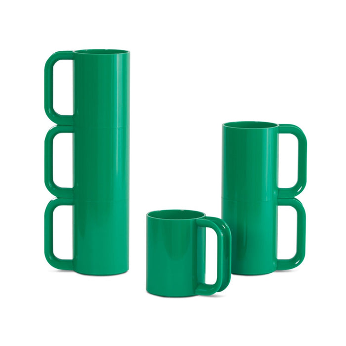 Hellerware Mug Green, Set of 6 Eleish Van Breems Home