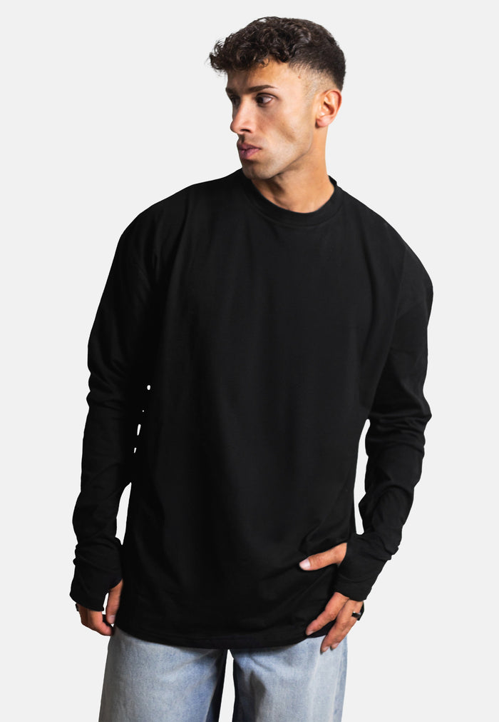 Blackskies-Oversized-Long-Sleeve-T-Shirt-Black-Men-Model-2