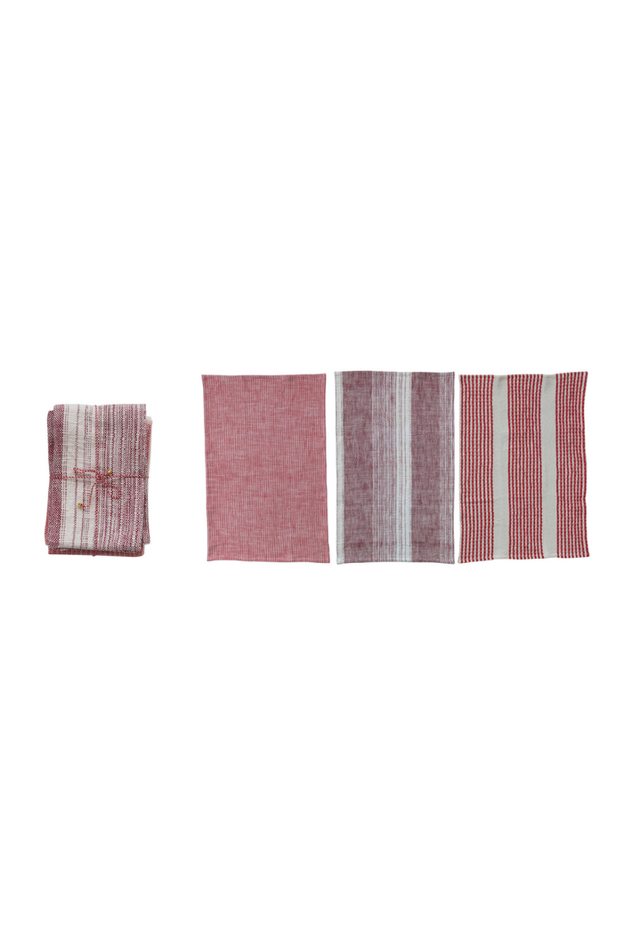 Creative-Co-op-Red-Multi-Tea-Towel-Set