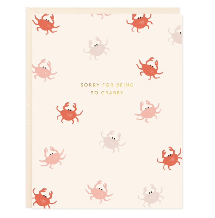 Sorry Crab Card