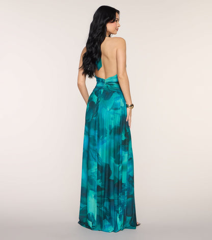 Katana Abstract A-Line Formal Dress