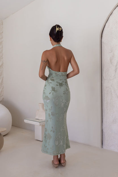Tropic Whisper Maxi Dress Sage