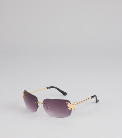 Pretty Intent Butterfly Side Sunglasses