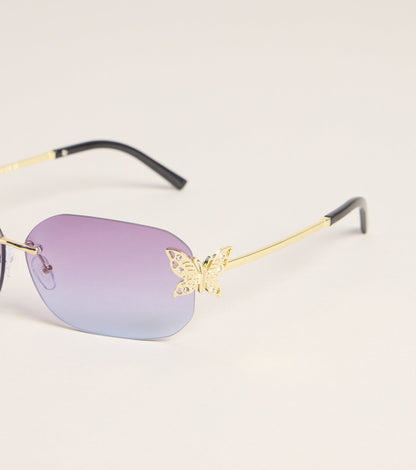 Pretty Intent Butterfly Side Sunglasses