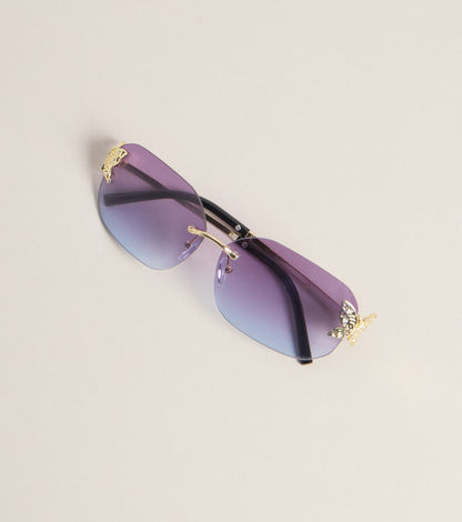 Pretty Intent Butterfly Side Sunglasses