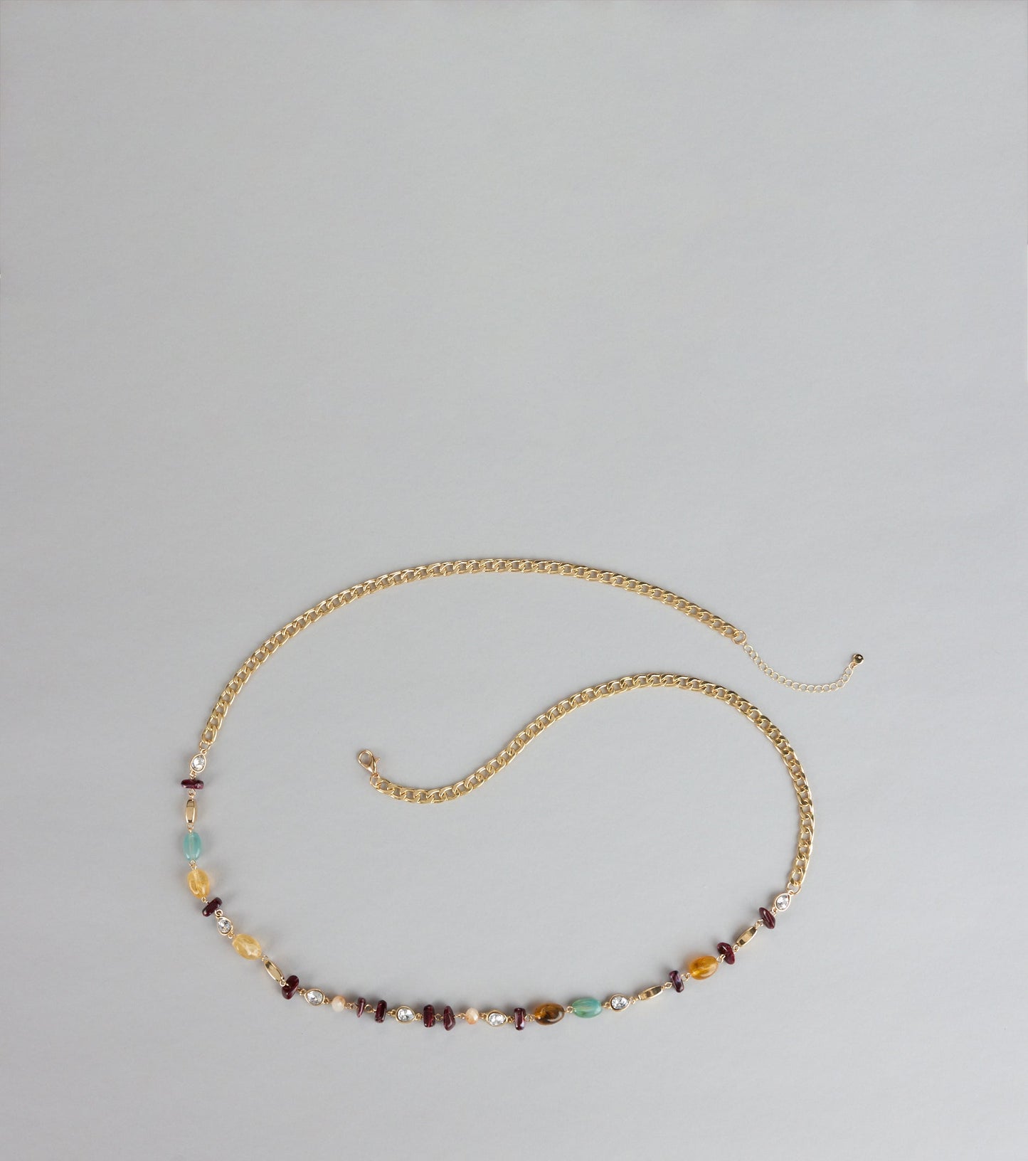 New Obsession Beaded Stone Chain Belt