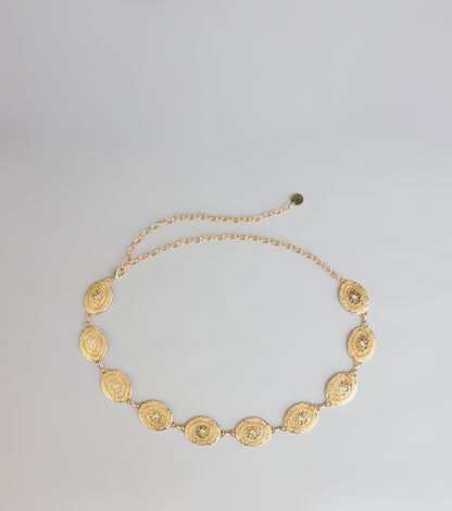 Golden Hour Muse Concho Chain Belt