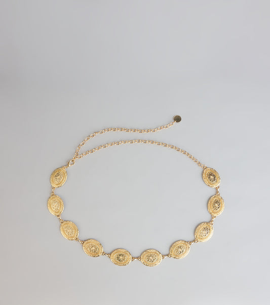Golden Hour Muse Concho Chain Belt