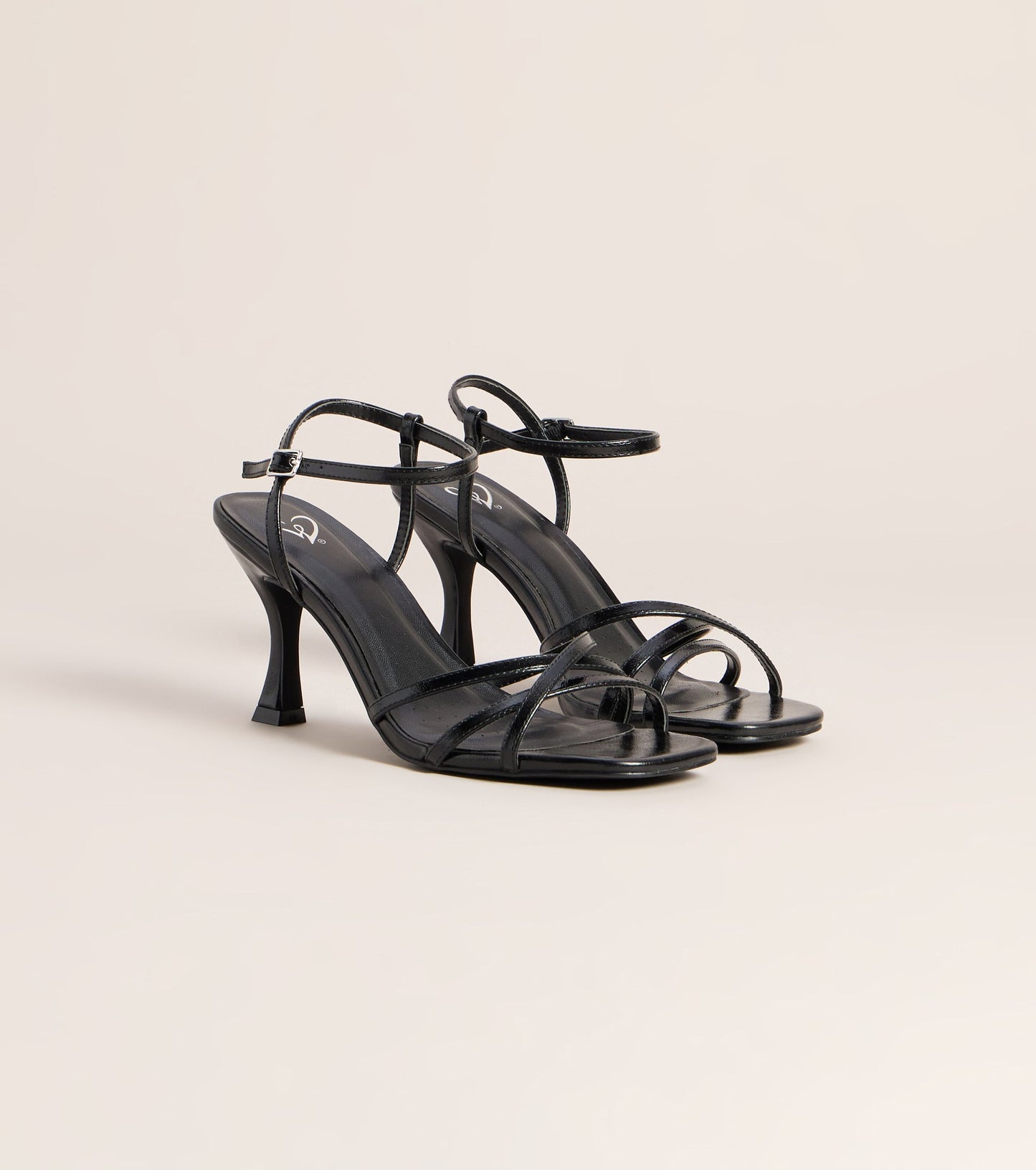 Shine Hour Metallic Strappy Stiletto Heels