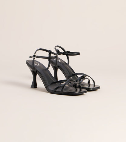 Shine Hour Metallic Strappy Stiletto Heels