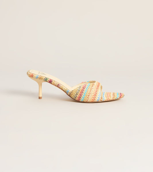 Spritz O' Clock Kitten Striped Heels