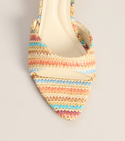 Spritz O' Clock Kitten Striped Heels