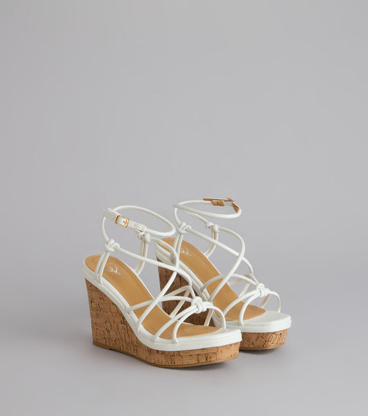 Sunny Days Strappy Platform Wedges