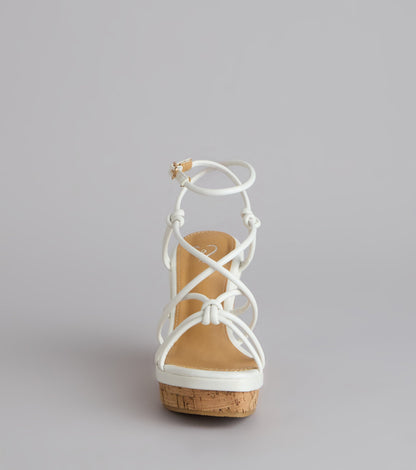 Sunny Days Strappy Platform Wedges