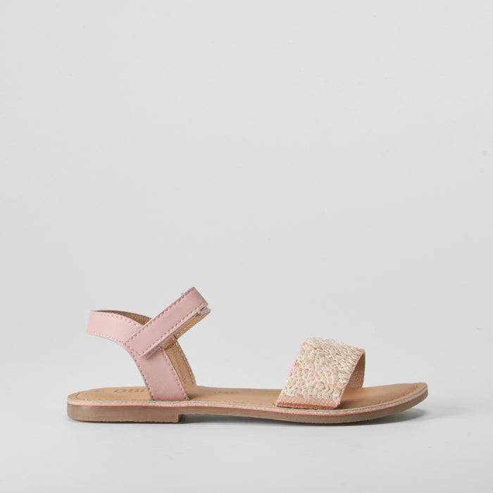 Sandalia de tiras piel rosa OH GIRL
