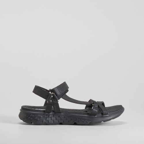 Sandalia deportiva walking brillo negro UTWO