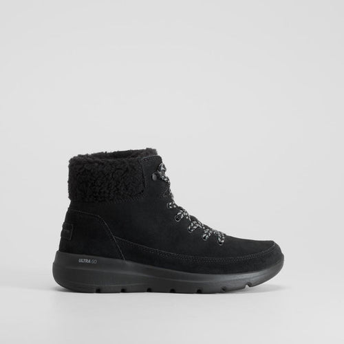 Botín negro cordones resistente SKECHERS