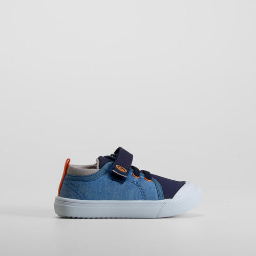 Zapatilla de lona velcro azul bebé BEPPI