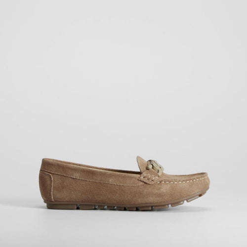 Mocasín beige piel FOSCO