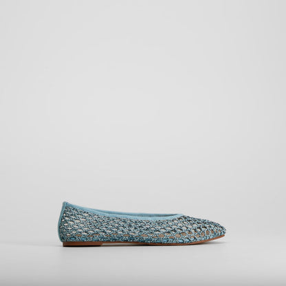 Bailarina rejilla azul PICCOLA PIU