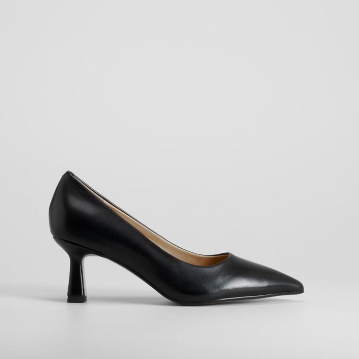 Zapato de tacón salón piel negro FOSCO