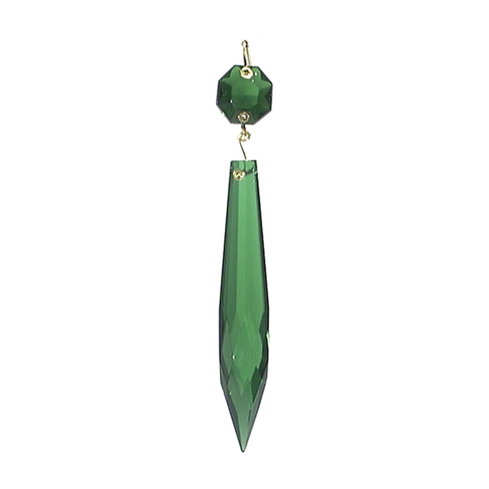 3" Green U-Drop Prism, ~4-1/4" overall length (55030G)