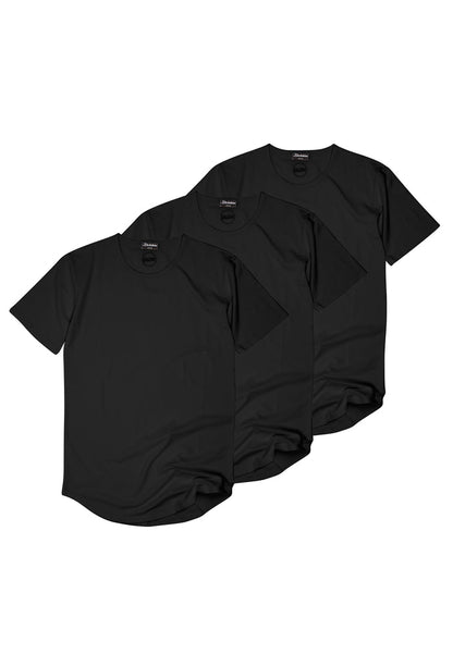 BS-BAS-002-Round-Longline-T-Shirt-Black-3x-Pack