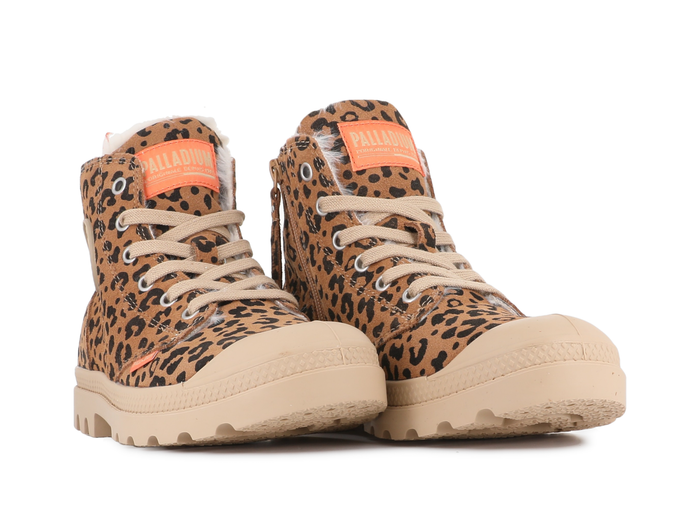 99519-974-M | PAMPA HI ZIP WL LEO | DEAR BROWN / BLACK