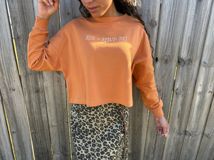 JESUS + PUMPKIN SPICE CROPPED TEE