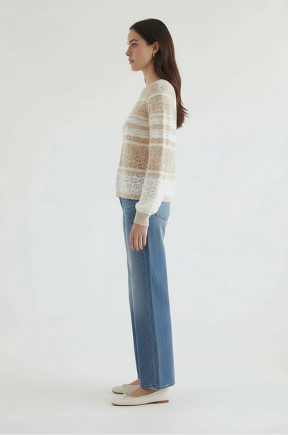 Abbe Scalloped Sweater