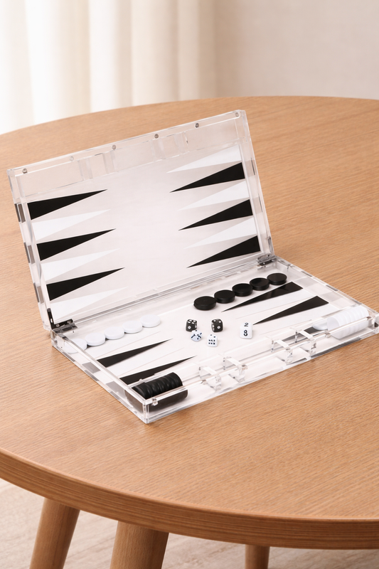 Acrylic Backgammon Set