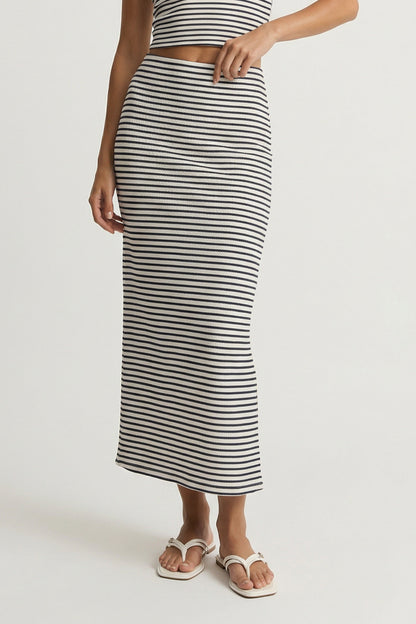 Ainslie Stripe Midi Skirt