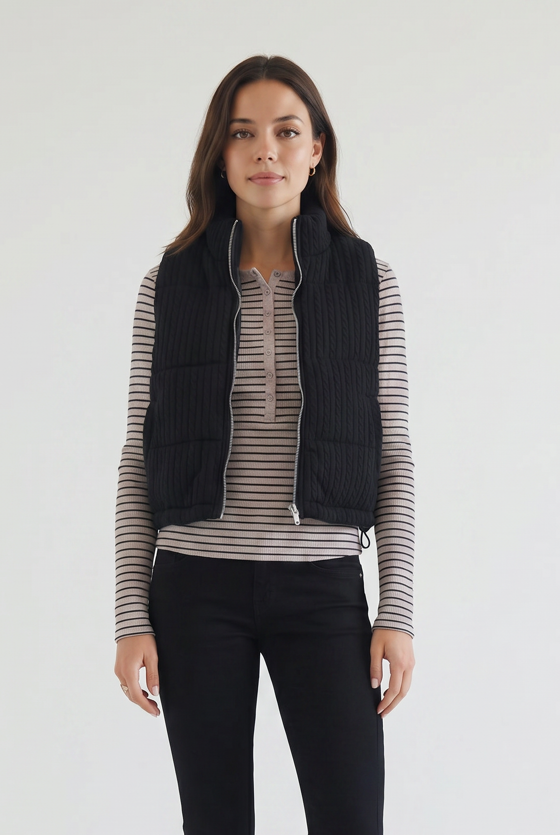 Alistair Cable Puffer Vest