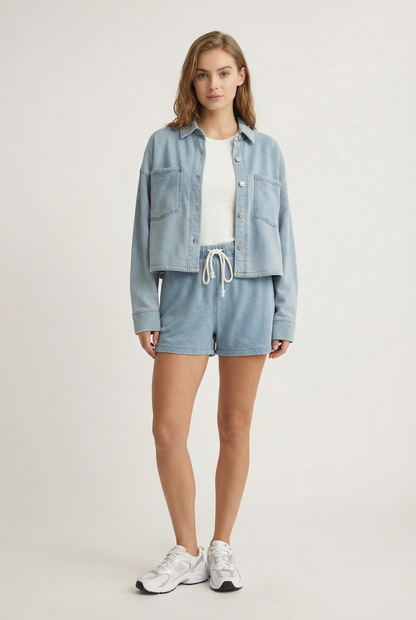 All Day Cropped Knit Jacket