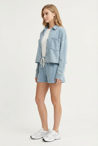 All Day Cropped Knit Jacket