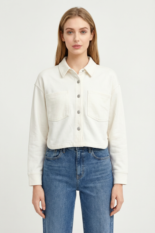 All Day Cropped Knit Jacket