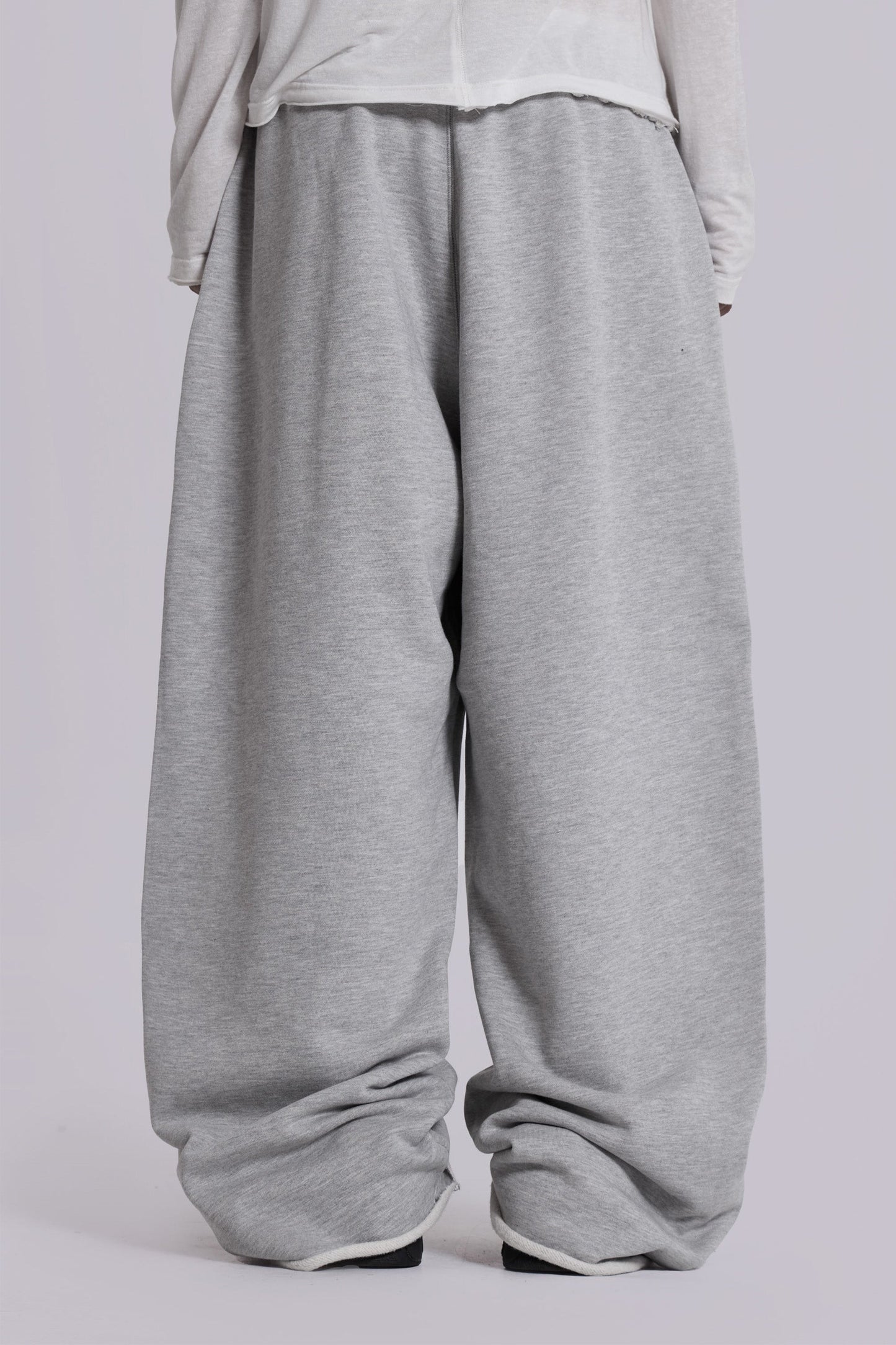 Grey Marl Baggy Monster Joggers