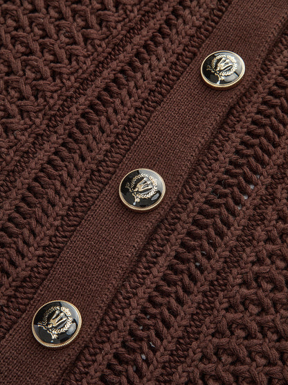 Button Front Sweater Vest