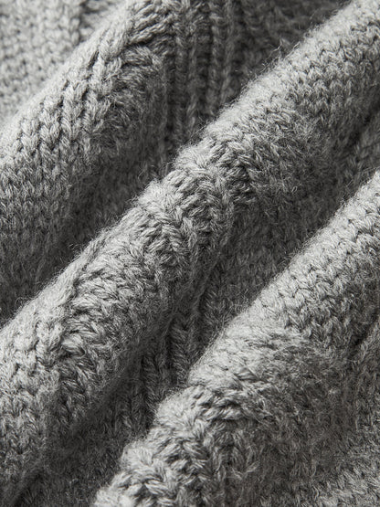 Dual-Sided Bow Cable-Knit Vest