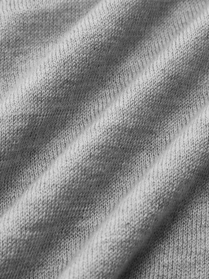 Twist-Front Wool-Blend Knit Sweater