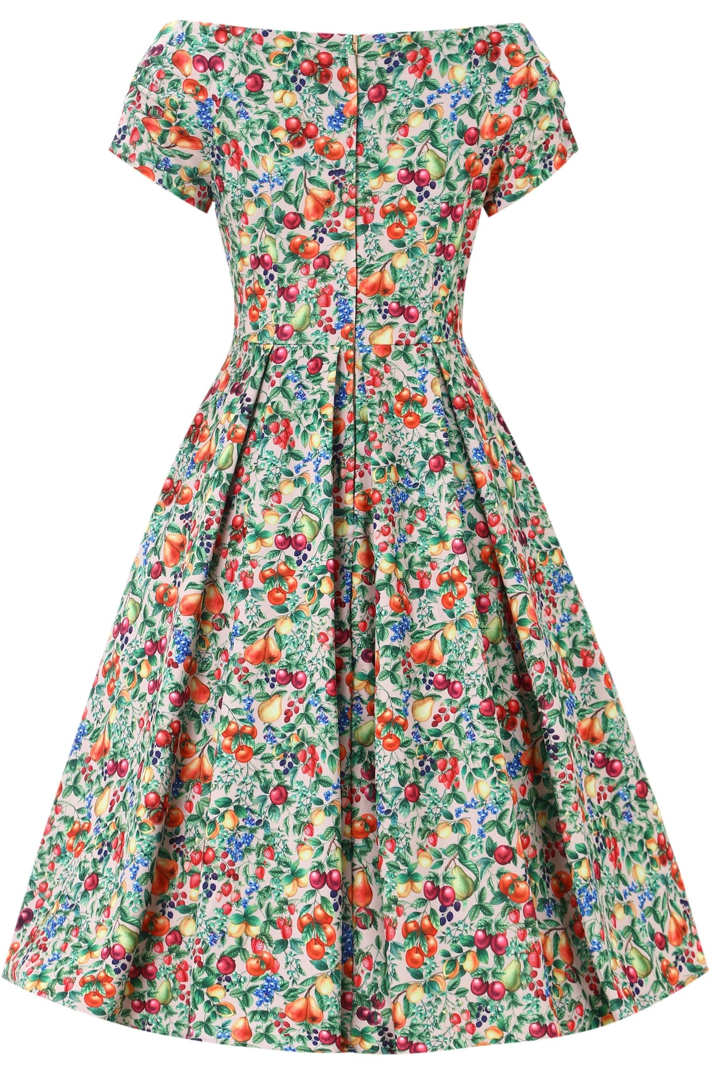 Lily Italian Summer Fruit Off Shoulder Dress